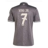 Maglia ufficiale Real Madrid Vini JR 7 Alternativa 2024-25 per Bambino